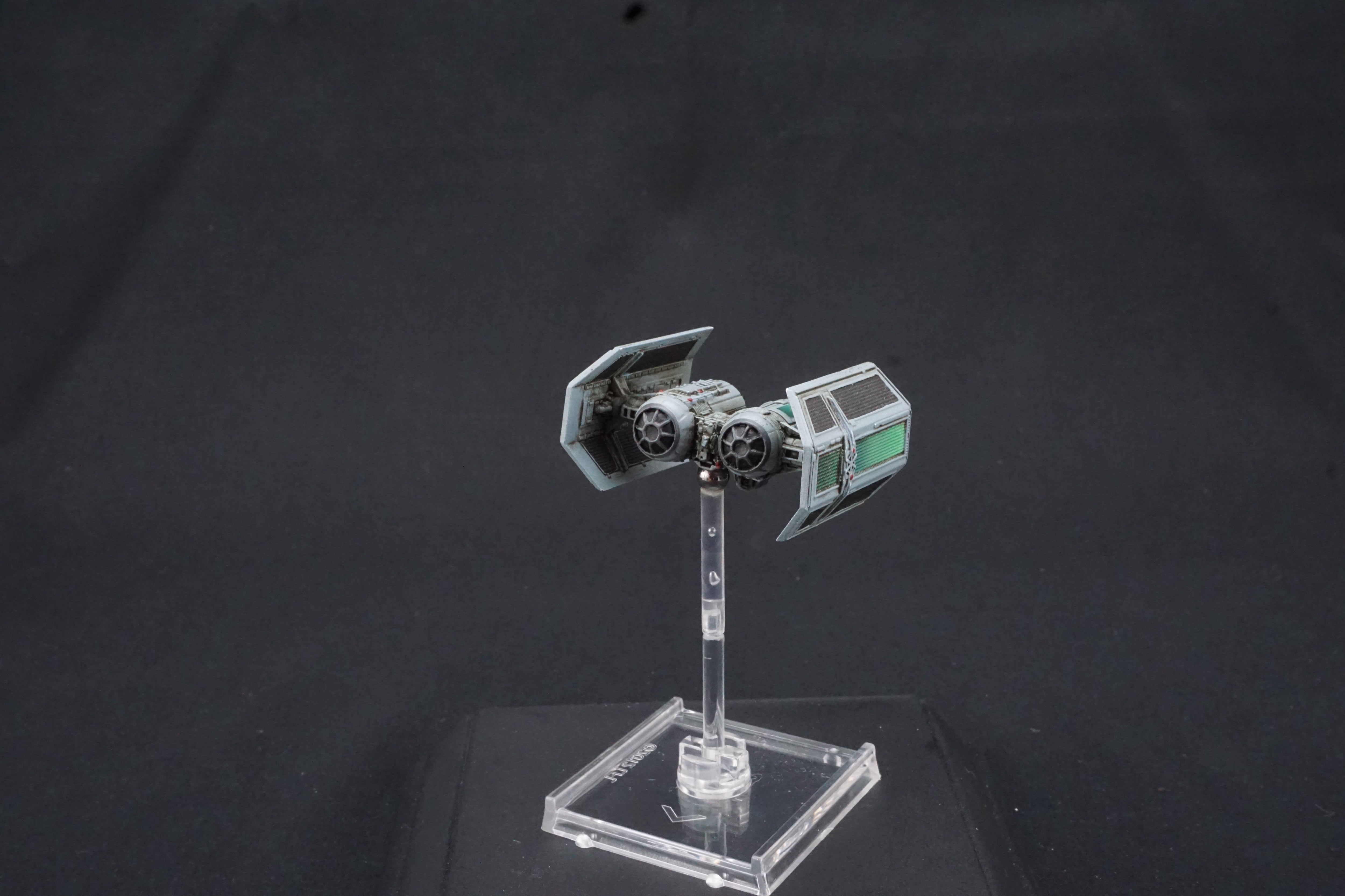 Star Wars X-Wing Miniatures Game TIE Bomber Shuttle Modification Pro Painted Green Fade