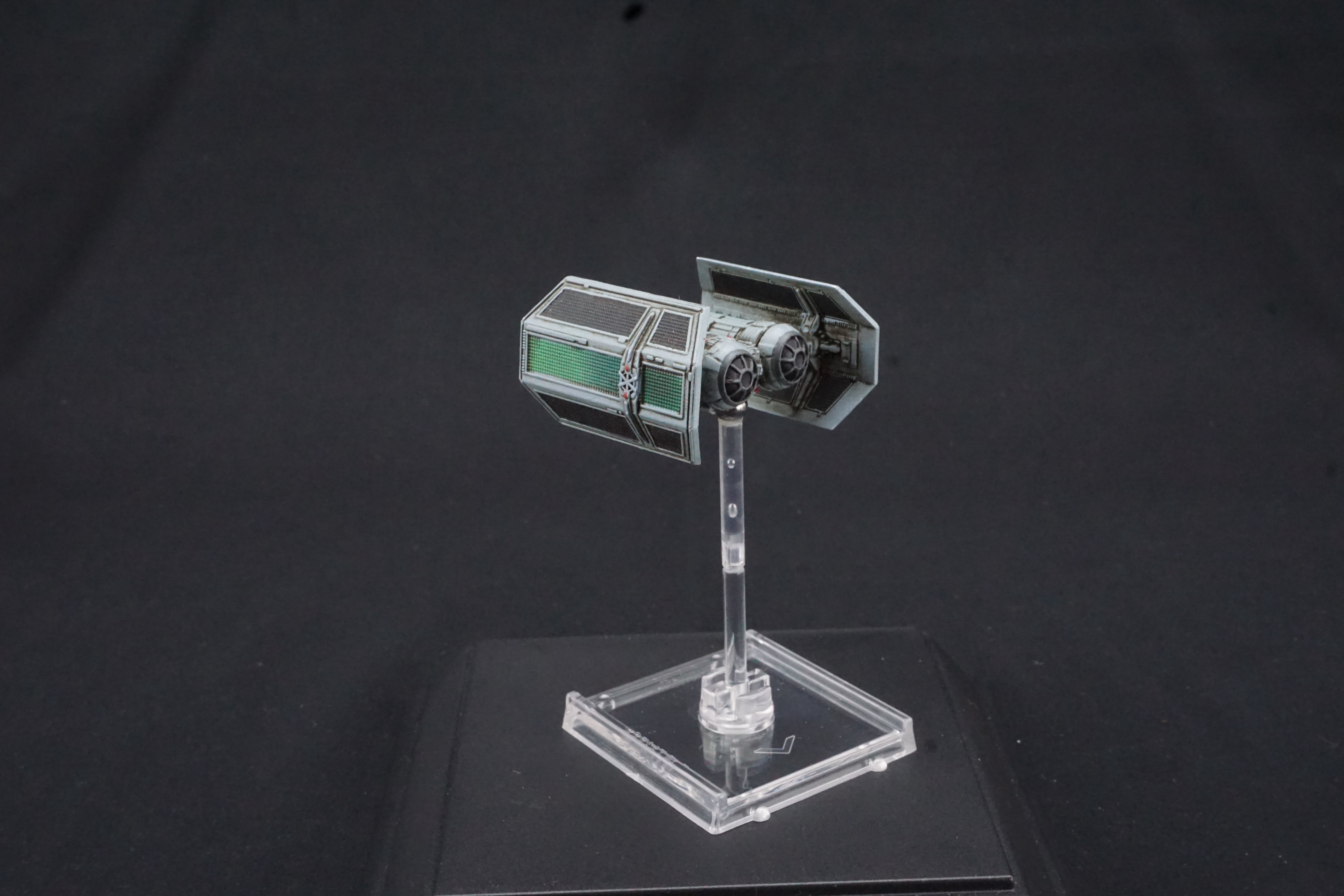 Star Wars X-Wing Miniatures Game TIE Bomber Shuttle Modification Pro Painted Green Fade