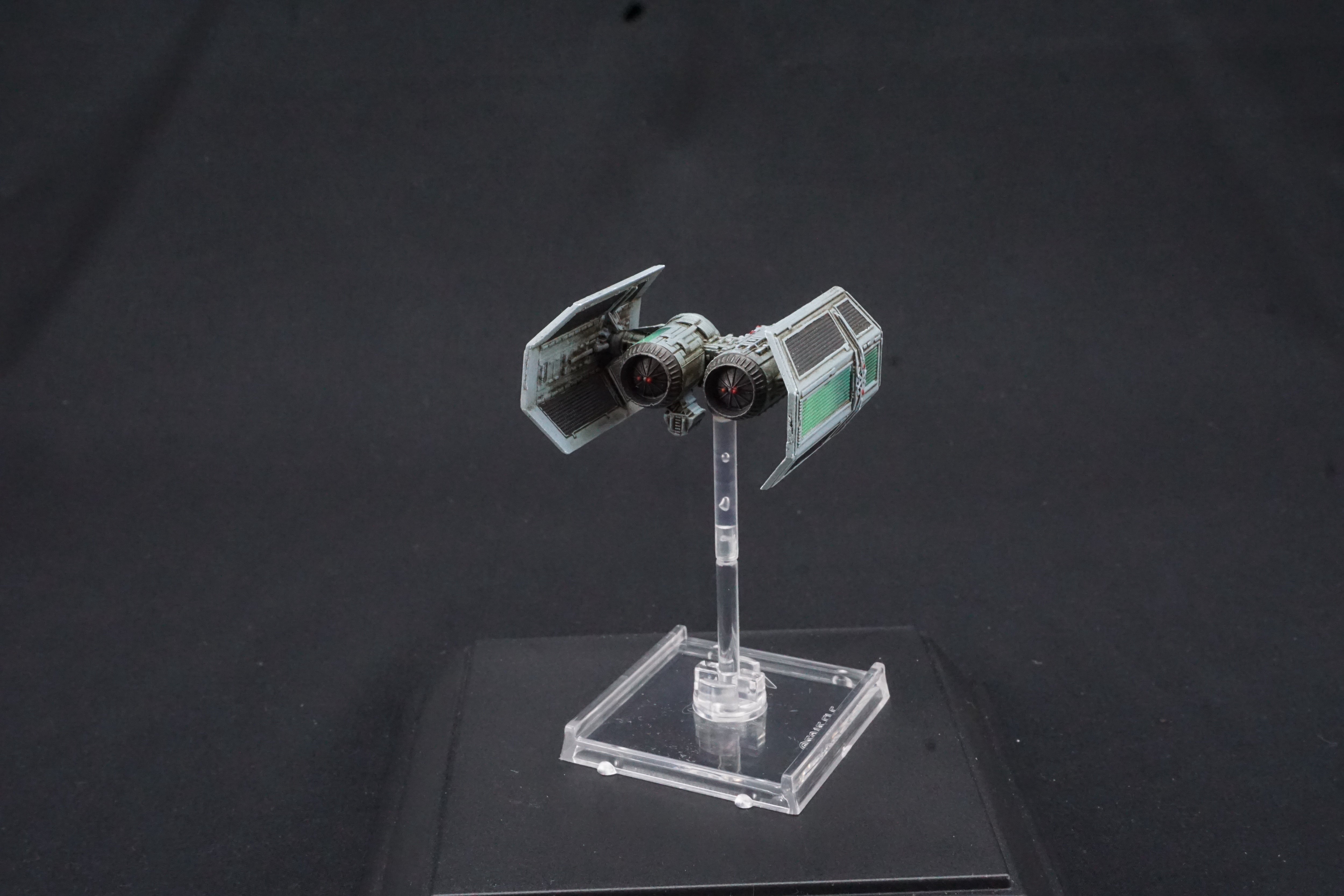 Star Wars X-Wing Miniatures Game TIE Bomber Shuttle Modification Pro Painted Green Fade