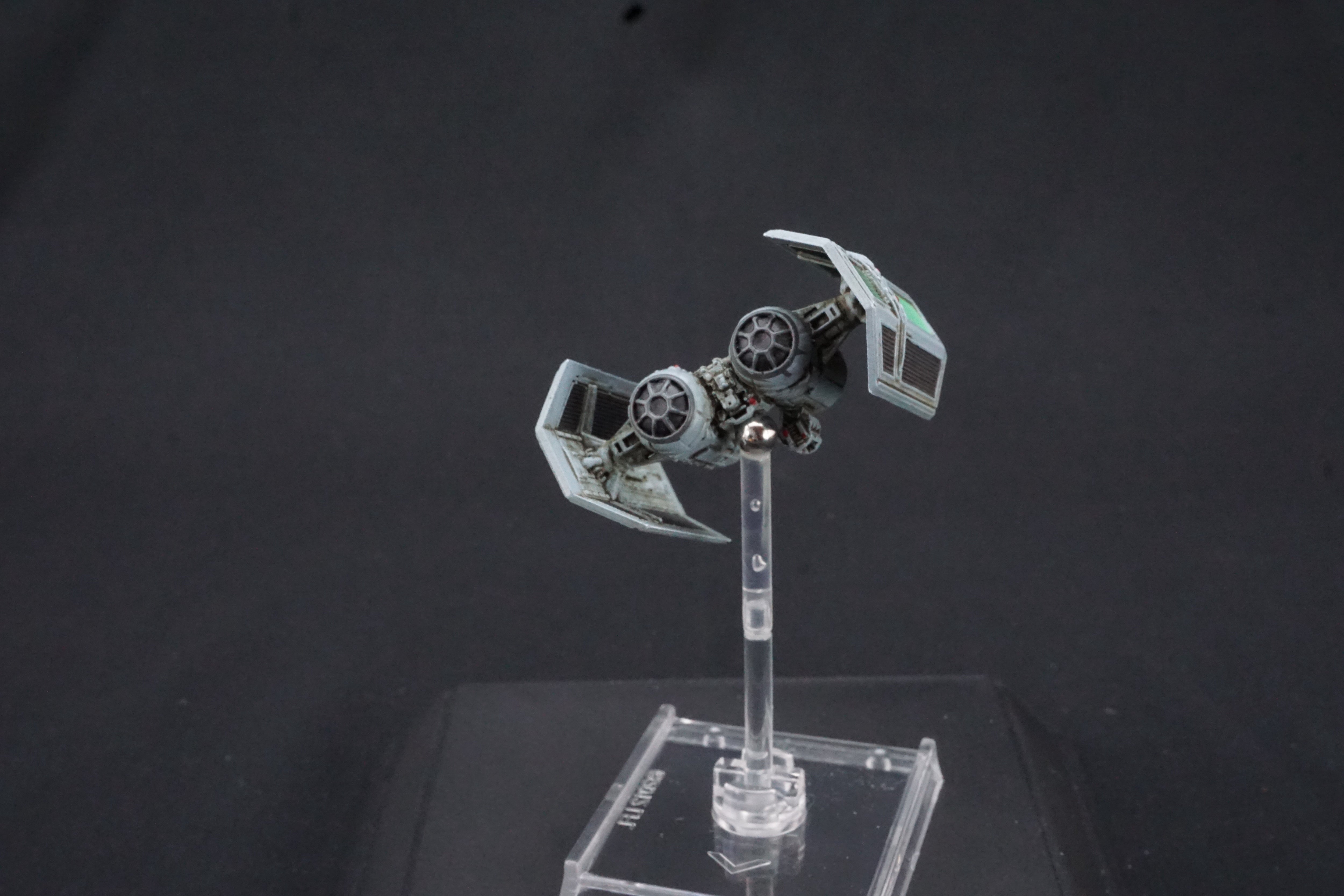 Star Wars X-Wing Miniatures Game TIE Bomber Shuttle Modification Pro Painted Green Fade