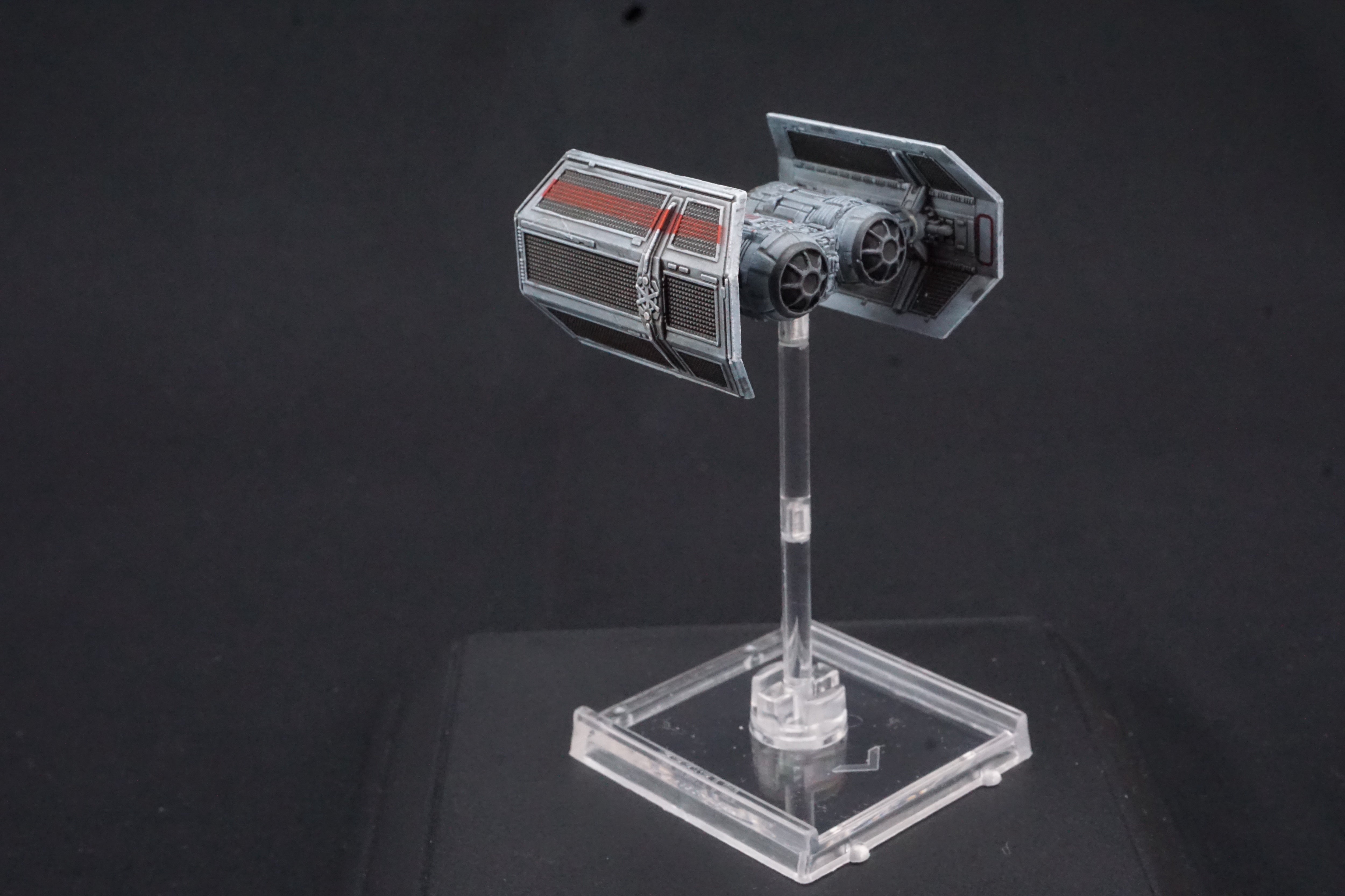 Star Wars X-Wing Miniatures Game TIE Bomber Shuttle Modification Pro Painted Red Stripe