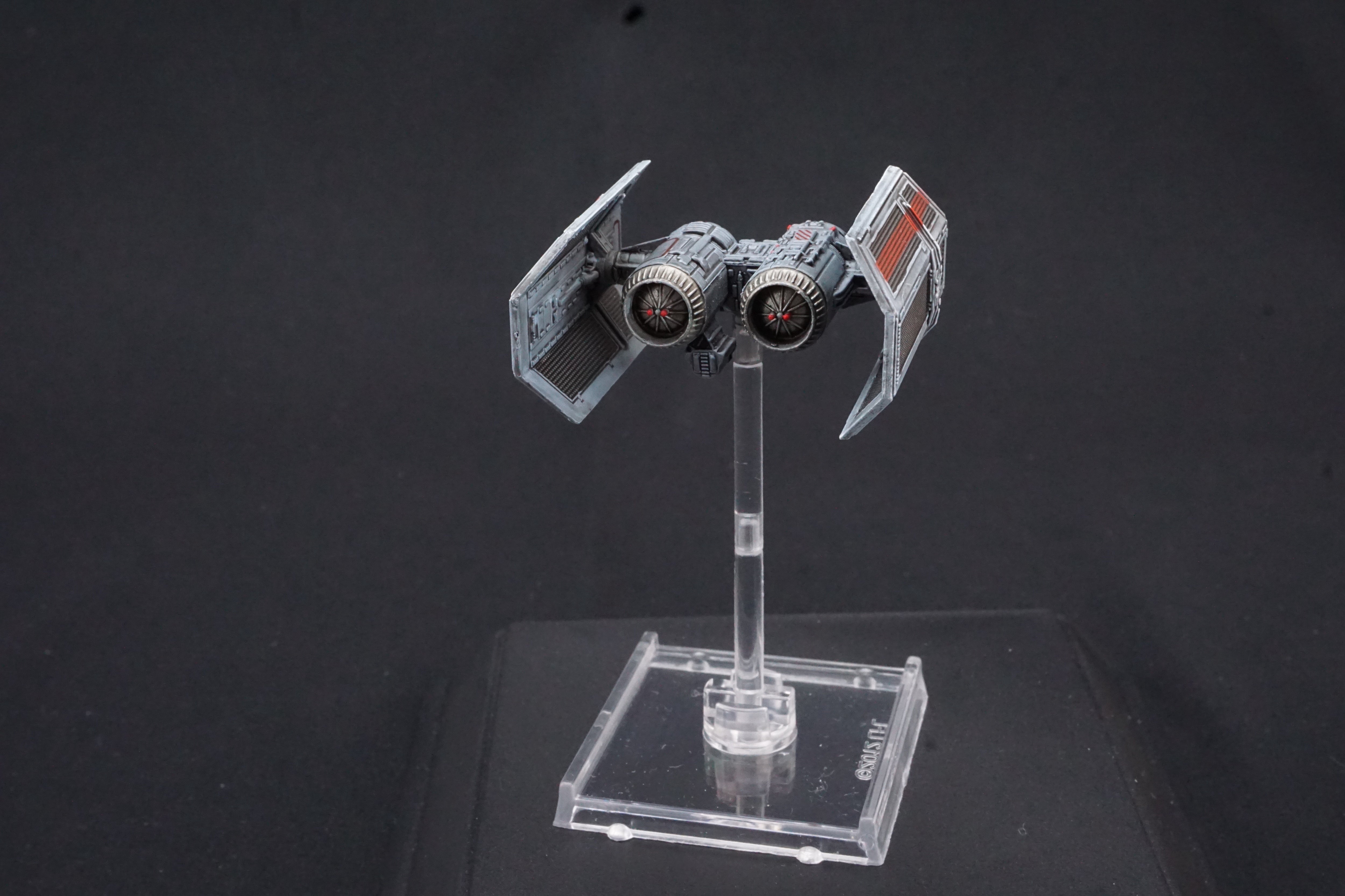 Star Wars X-Wing Miniatures Game TIE Bomber Shuttle Modification Pro Painted Red Stripe