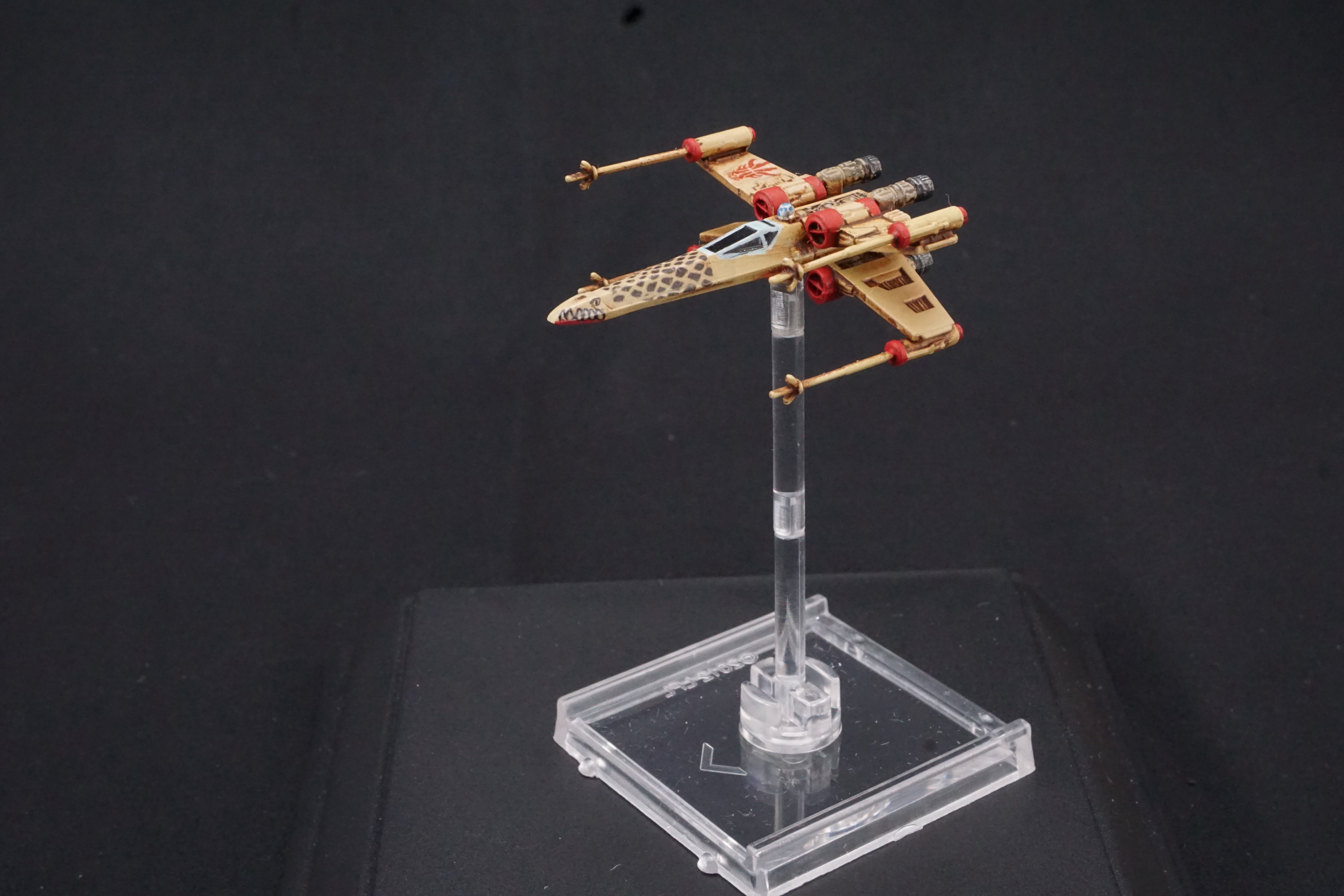 Star Wars X-Wing Miniatures Game Gavin Darklighter Krayt Dragon Rogue T-65 X-Wing Fighter Pro Painted