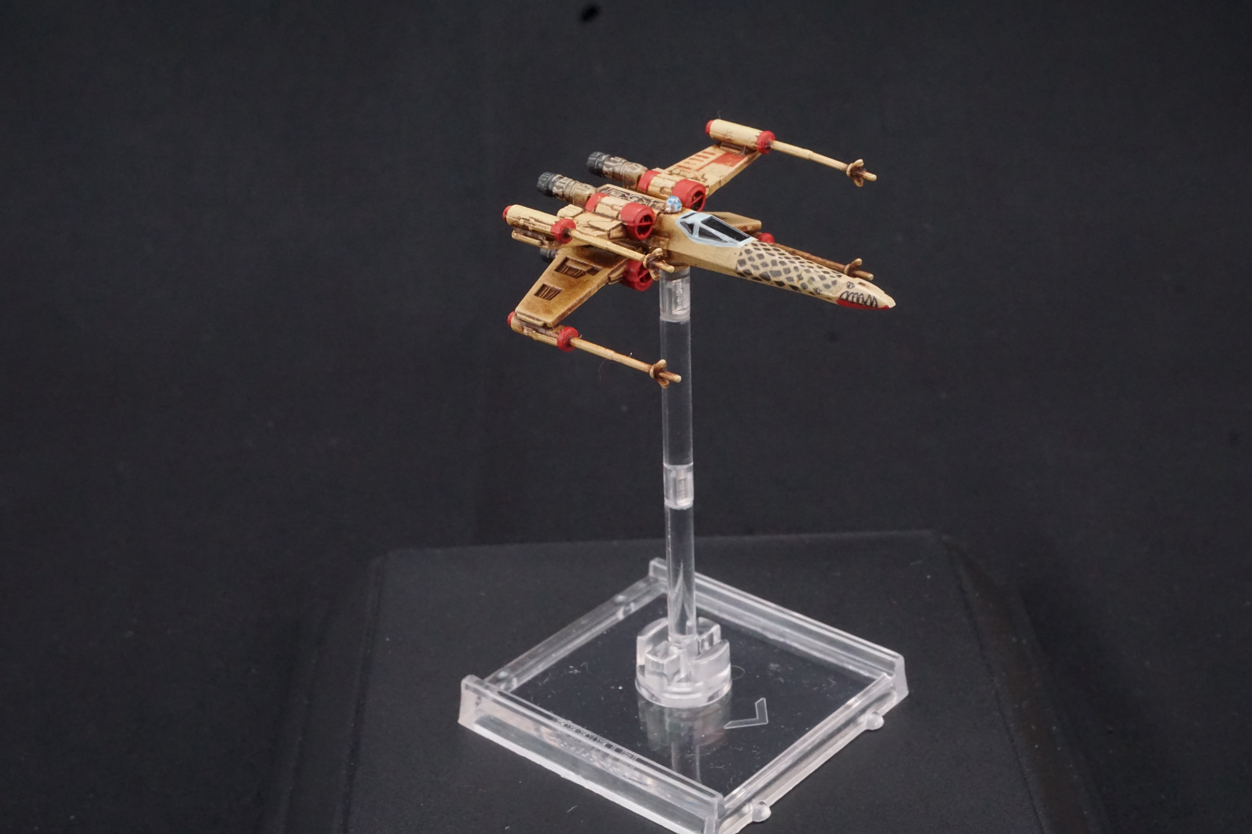 Star Wars X-Wing Miniatures Game Gavin Darklighter Krayt Dragon Rogue T-65 X-Wing Fighter Pro Painted