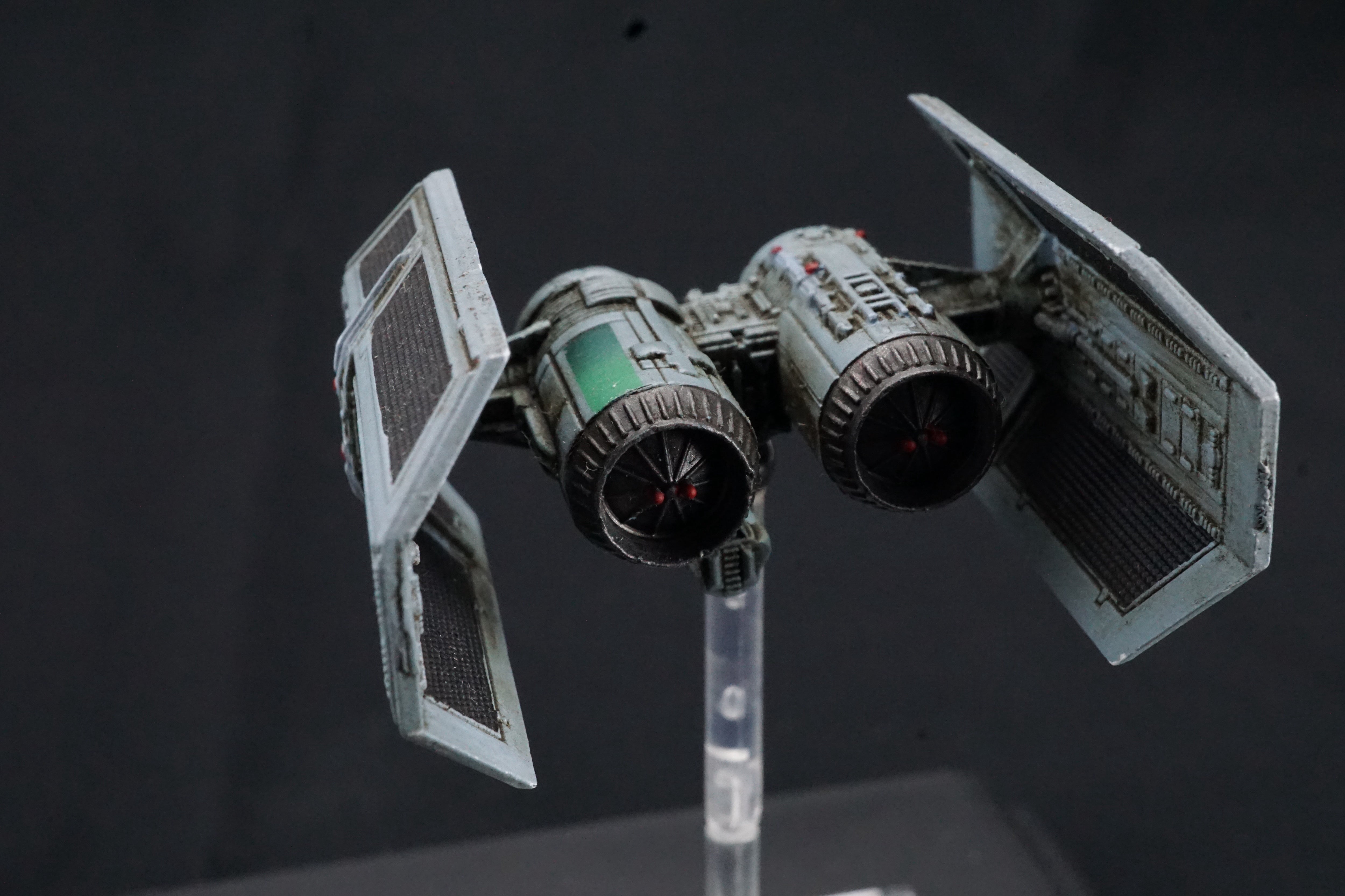 Star Wars X-Wing Miniatures Game TIE Bomber Shuttle Modification Pro Painted Green Fade