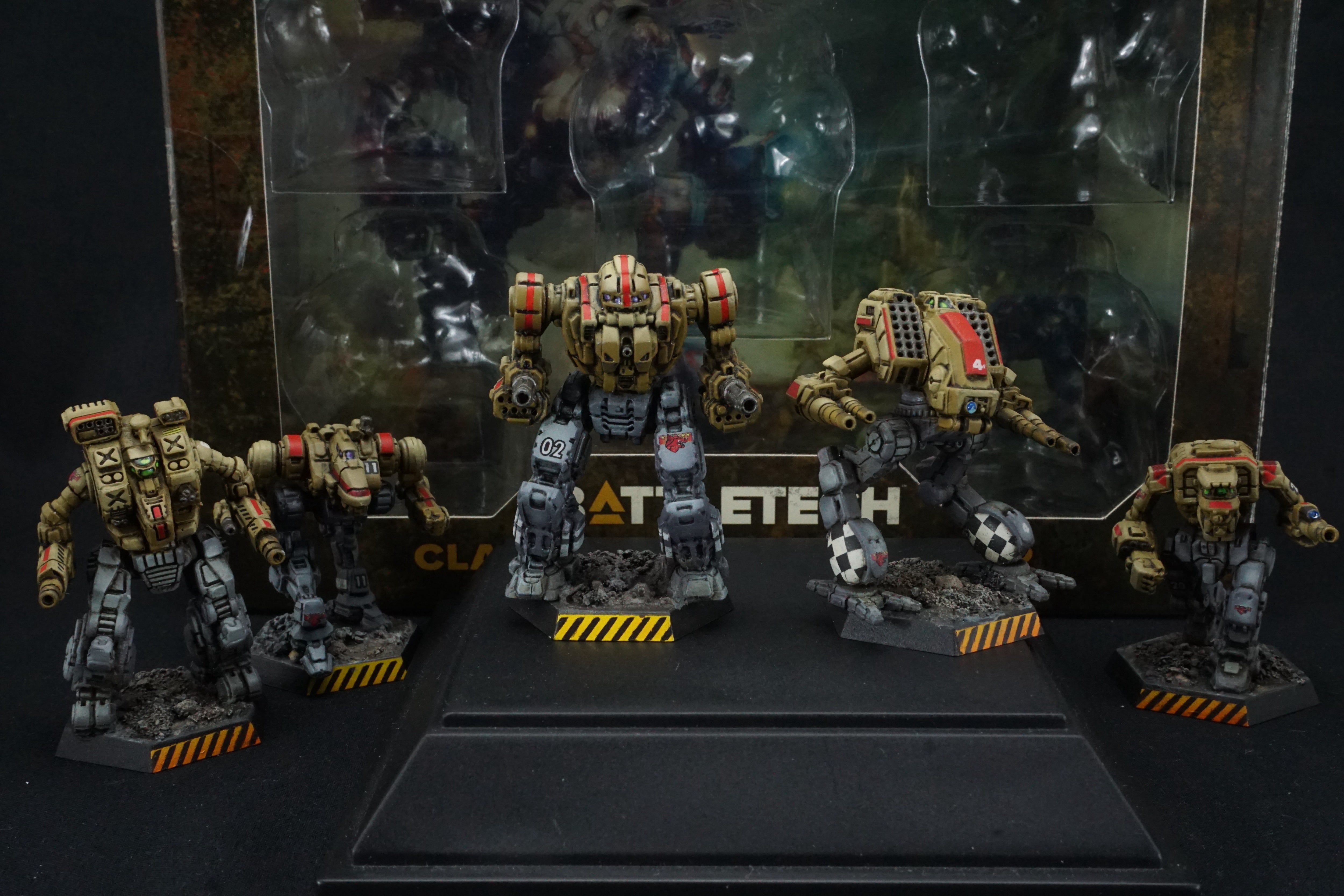 Battletech Catalyst Clan Wolf - Clan Heavy Striker Star Pro Painted (Made to Order)