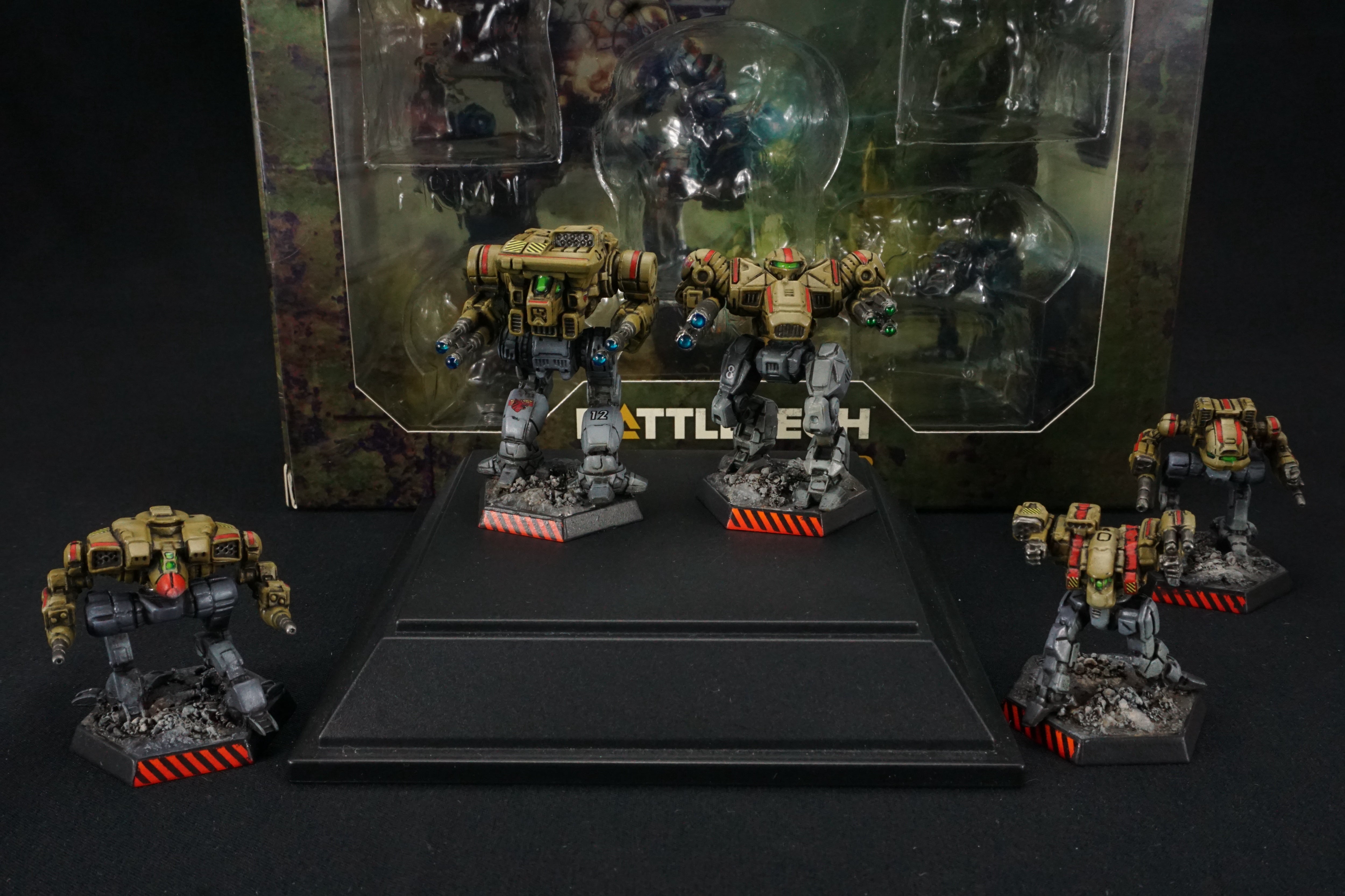 Battletech Catalyst Clan Wolf Beta Galaxy - Clan Fire Star Pro Painted (Made to Order)