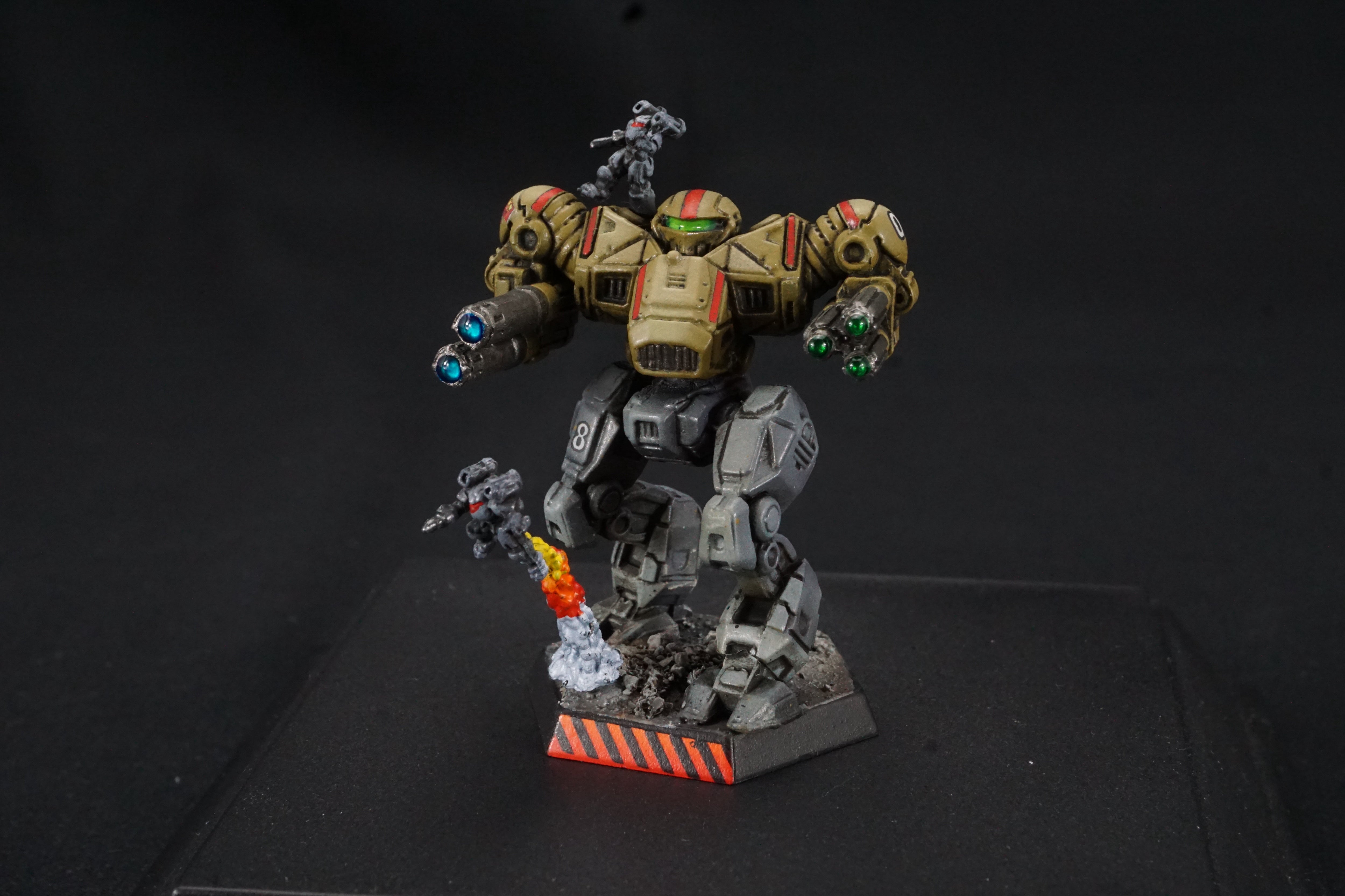 Battletech Catalyst Clan Wolf Beta Galaxy - Clan Fire Star Pro Painted (Made to Order)