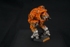 Battletech Catalyst Clan Wolf Gamma Galaxy Tiger Stripe - Clan Command Star Pro Painted (Made to Order)