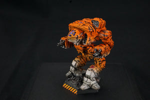 Battletech Catalyst Clan Wolf Gamma Galaxy Tiger Stripe - Clan Command Star Pro Painted (Made to Order)