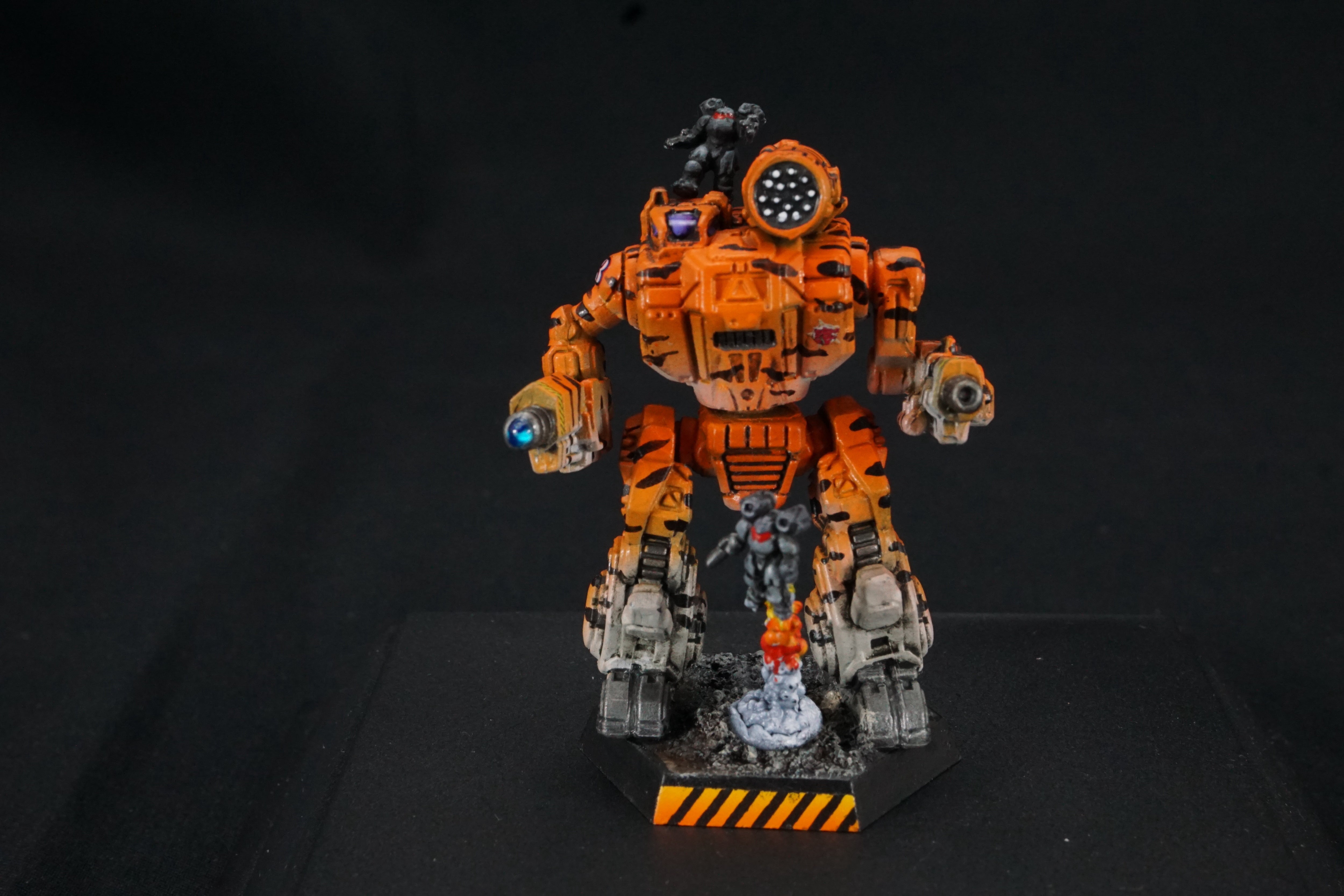 Battletech Catalyst Clan Wolf Gamma Galaxy Tiger Stripe - Clan Command Star Pro Painted (Made to Order)