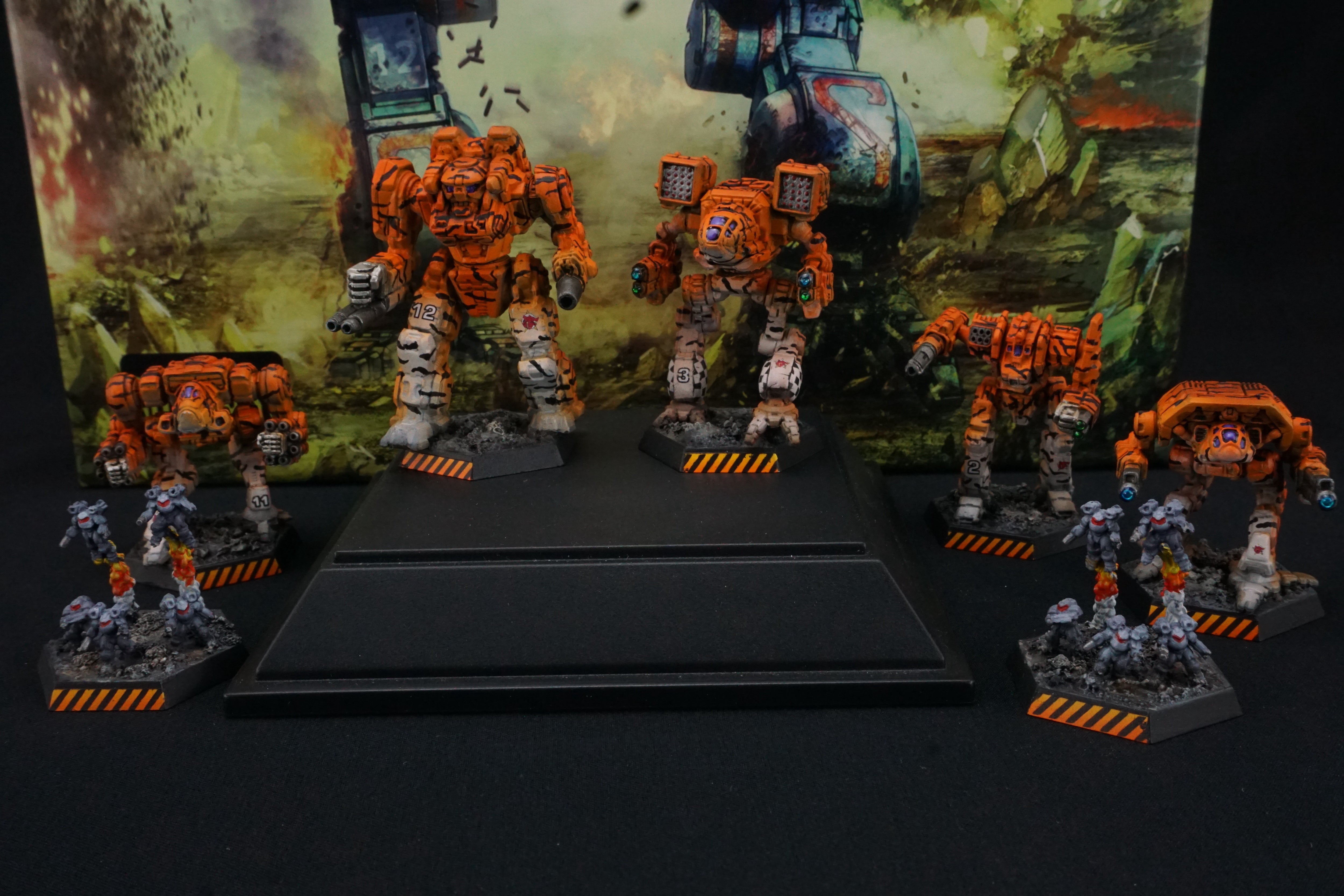 Battletech Catalyst Clan Invasion Box Set Clan Wolf Gamma Galaxy Pro Painted (Made to Order)