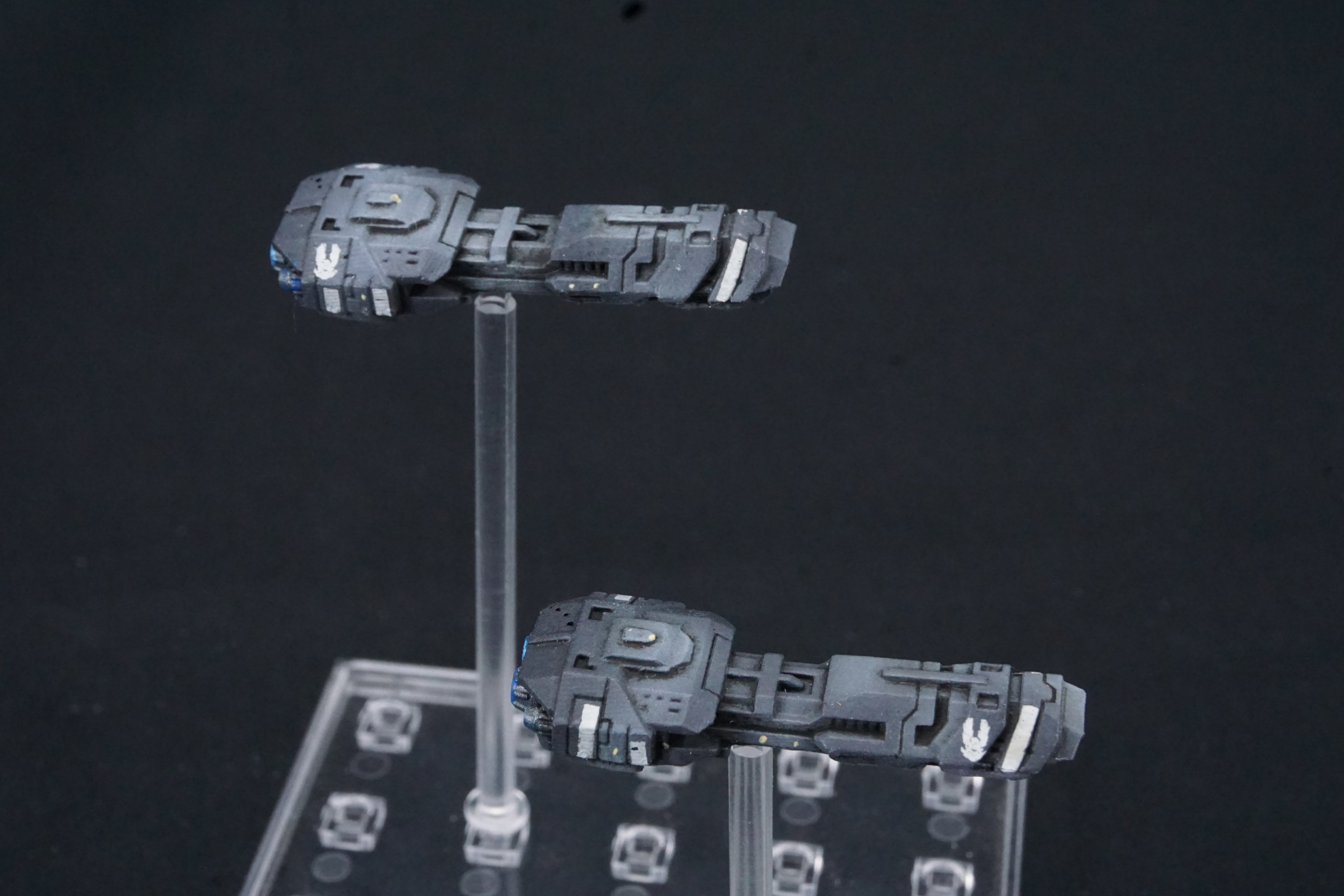 Halo Fleet Battles UNSC Amphion Vindication & Poseidons Pro Painted Collection