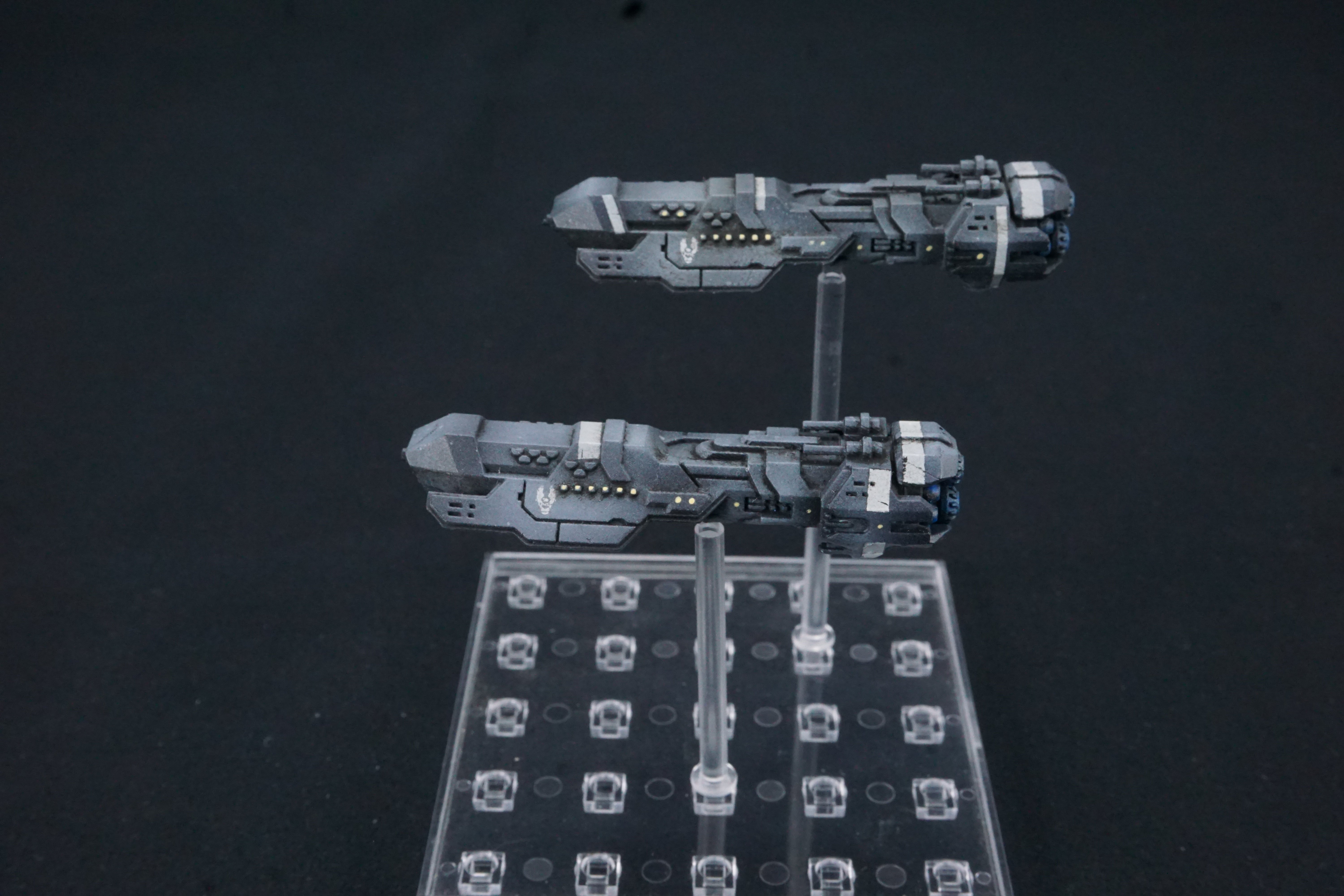 Halo Fleet Battles UNSC Amphion Vindication & Poseidons Pro Painted Collection