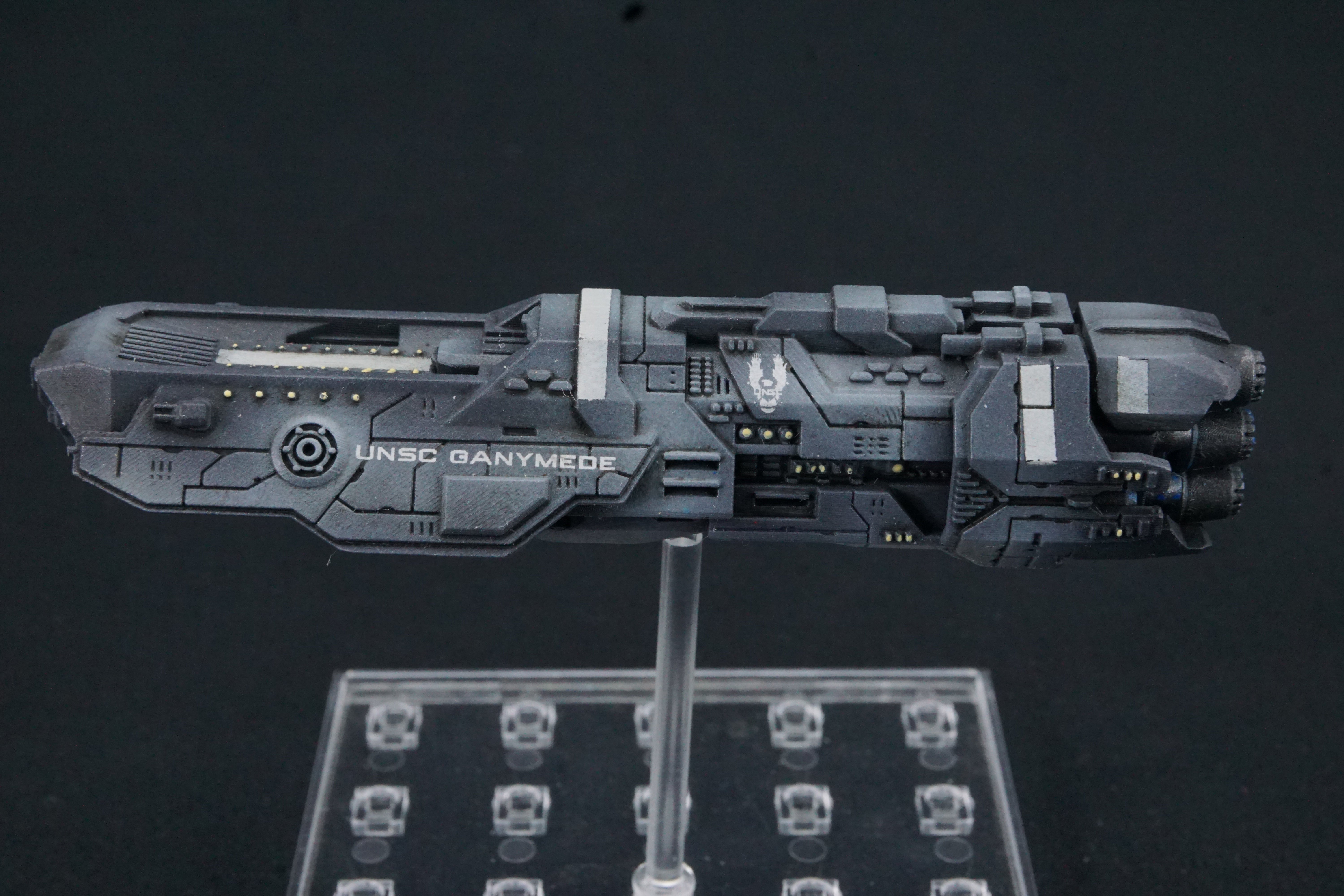 Halo Fleet Battles UNSC Amphion Vindication & Poseidons Pro Painted Collection