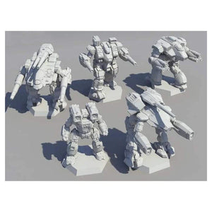 Battletech Catalyst Clan Wolf Gamma Galaxy Tiger Stripe - Clan Heavy Star Pro Painted (Made to Order)